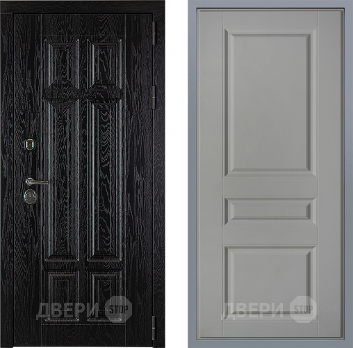 Дверь Заводские двери Мюнхен Стокгольм Грей софт в Видное