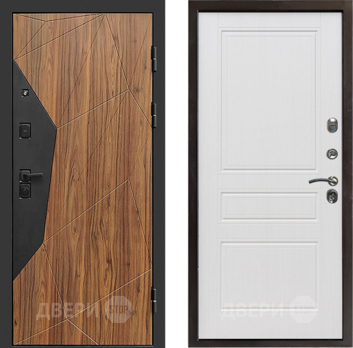 Входная металлическая Дверь Престиж Avangard Классика Белое дерево в Видное