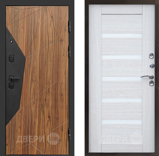 Входная металлическая Дверь Престиж Avangard Царга Лиственница белая в Видное