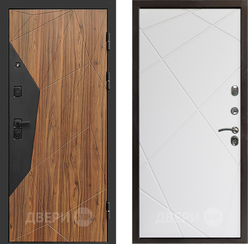 Входная металлическая Дверь Престиж Avangard Лучи Бетон белый в Видное