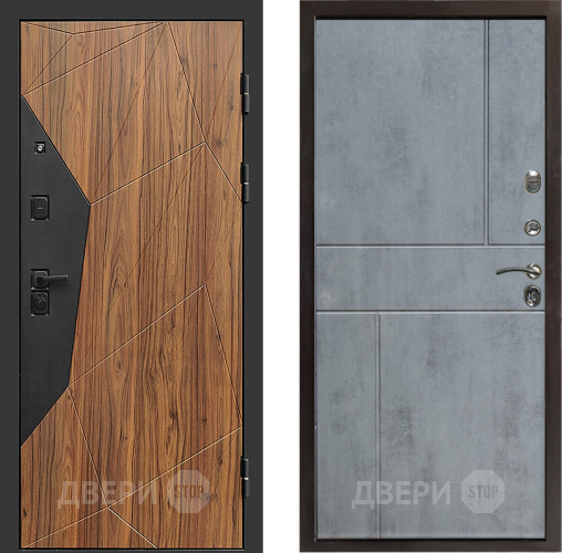 Входная металлическая Дверь Престиж Avangard Горизонт Бетон темный в Видное