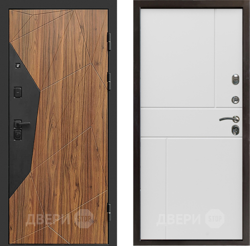 Входная металлическая Дверь Престиж Avangard Горизонт Бетон белый в Видное