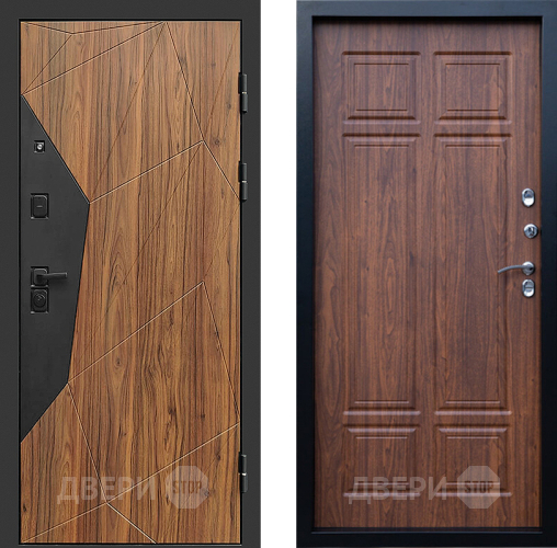 Входная металлическая Дверь Престиж Avangard Премиум Орех темный в Видное