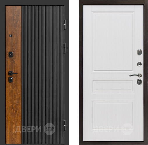 Входная металлическая Дверь Престиж Prestizh Классика Белое дерево в Видное