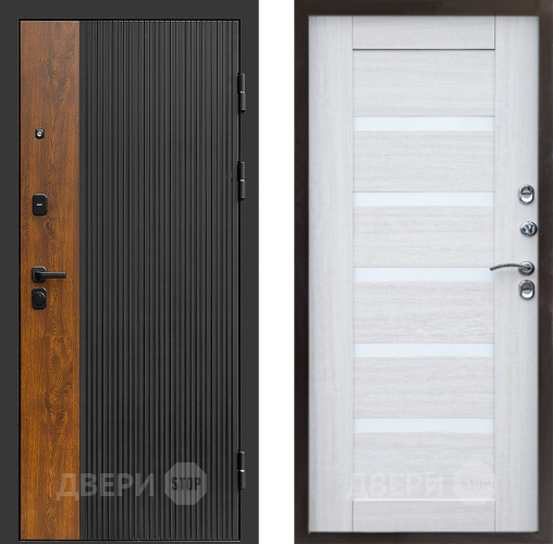 Входная металлическая Дверь Престиж Prestizh Царга Лиственница белая в Видное