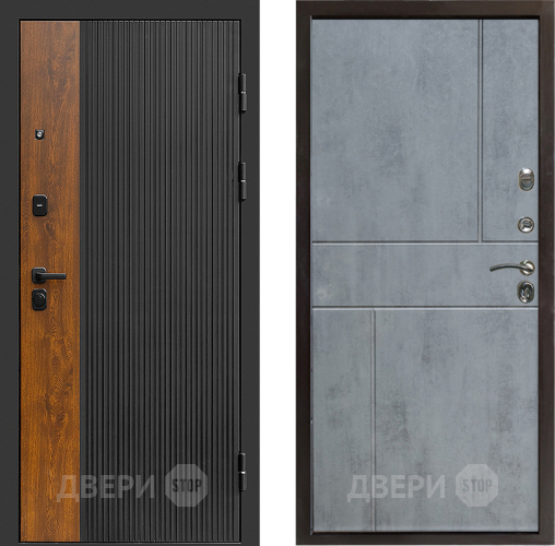 Входная металлическая Дверь Престиж Prestizh Горизонт Бетон темный в Видное