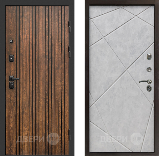 Входная металлическая Дверь Престиж Tvist Лучи Бетон светлый в Видное