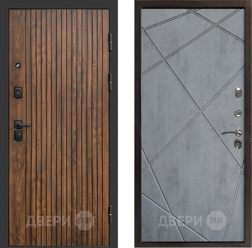 Дверь Престиж Tvist Лучи Бетон темный в Видное