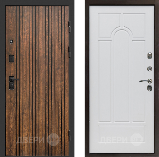 Входная металлическая Дверь Престиж Tvist Арка Белое дерево в Видное