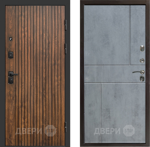 Входная металлическая Дверь Престиж Tvist Горизонт Бетон темный в Видное