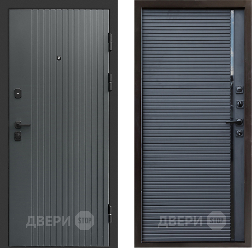 Входная металлическая Дверь Престиж Tvist Grey Porte Черный кварц в Видное