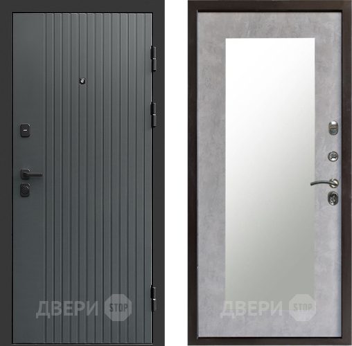 Дверь Престиж Tvist Grey Зеркло Пастораль Бетон светлый в Видное