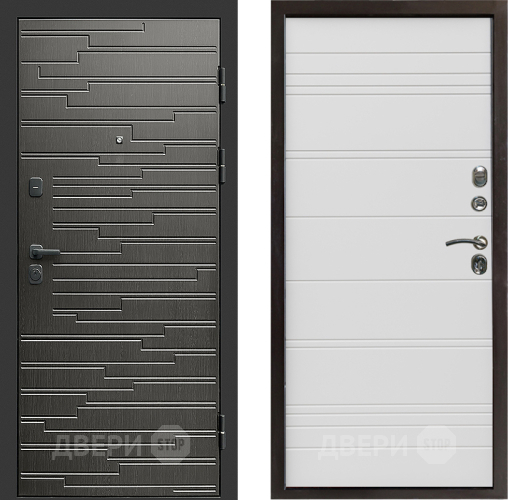 Входная металлическая Дверь Престиж Rivera Line Белый в Видное
