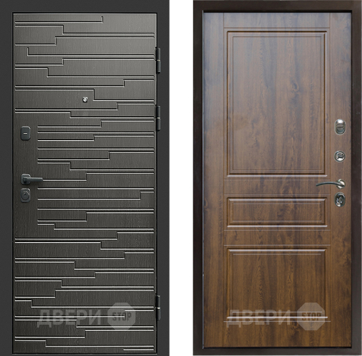 Входная металлическая Дверь Престиж Rivera Классика Дуб в Видное