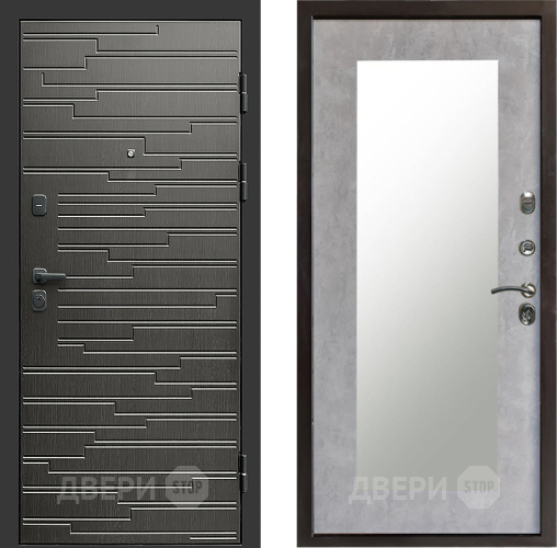 Дверь Престиж Rivera Зеркло Пастораль Бетон светлый в Видное