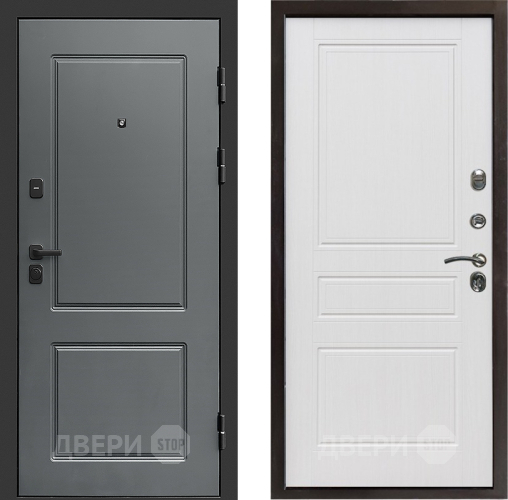 Входная металлическая Дверь Престиж Verona Классика Белое дерево в Видное