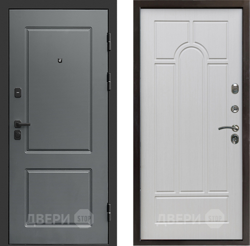 Входная металлическая Дверь Престиж Verona Арка Лиственница белая в Видное