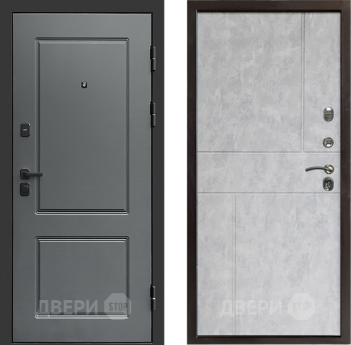 Входная металлическая Дверь Престиж Verona Горизонт Бетон светлый в Видное