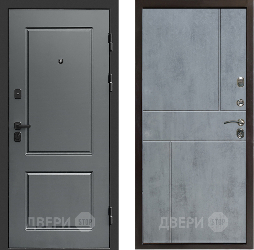Входная металлическая Дверь Престиж Verona Горизонт Бетон темный в Видное