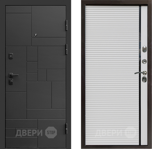 Входная металлическая Дверь Престиж Kvadro Porte Белый в Видное