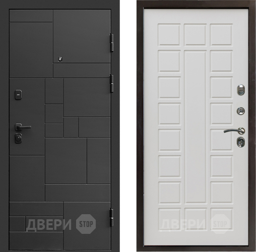 Входная металлическая Дверь Престиж Kvadro Престиж Бежевый мат в Видное