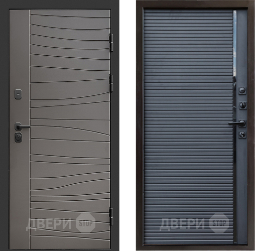 Входная металлическая Дверь Престиж Siciliya Porte Черный кварц в Видное