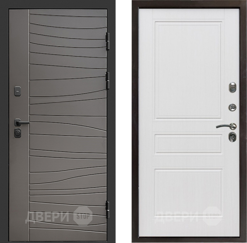 Входная металлическая Дверь Престиж Siciliya Классика Белое дерево в Видное