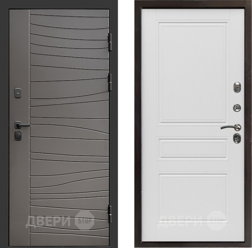 Входная металлическая Дверь Престиж Siciliya Классика Лиственница белая в Видное