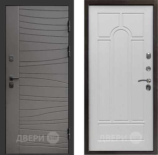 Входная металлическая Дверь Престиж Siciliya Арка Лиственница белая в Видное