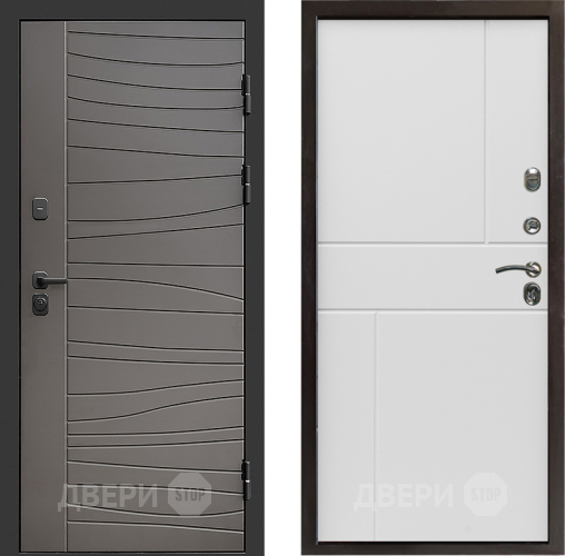 Входная металлическая Дверь Престиж Siciliya Горизонт Бетон белый в Видное
