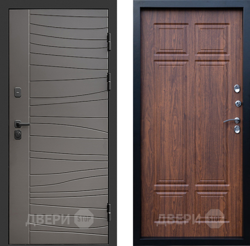 Входная металлическая Дверь Престиж Siciliya Премиум Орех темный в Видное