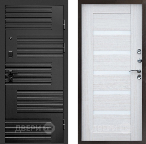 Входная металлическая Дверь Престиж Favorit Царга Лиственница белая в Видное