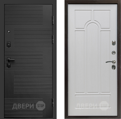 Входная металлическая Дверь Престиж Favorit Арка Лиственница белая в Видное