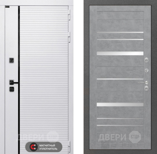 Входная металлическая Дверь Лабиринт (LABIRINT) Royal 20 Бетон светлый в Видное