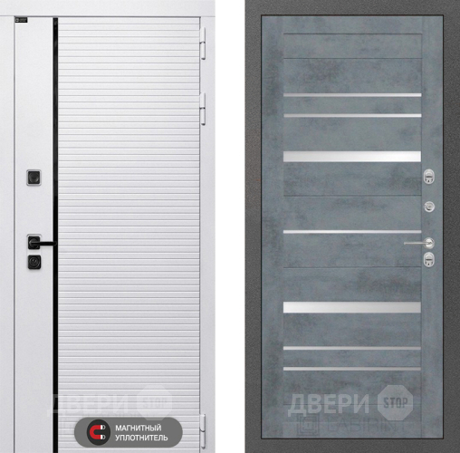 Входная металлическая Дверь Лабиринт (LABIRINT) Royal 20 Бетон темный в Видное