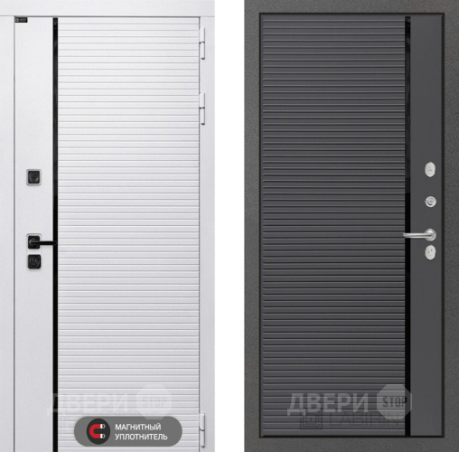 Входная металлическая Дверь Лабиринт (LABIRINT) Royal 22 Графит софт в Видное