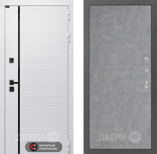 Входная металлическая Дверь Лабиринт (LABIRINT) Royal 21 Бетон светлый в Видное