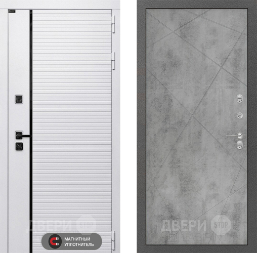Входная металлическая Дверь Лабиринт (LABIRINT) Royal 24 Бетон светлый в Видное