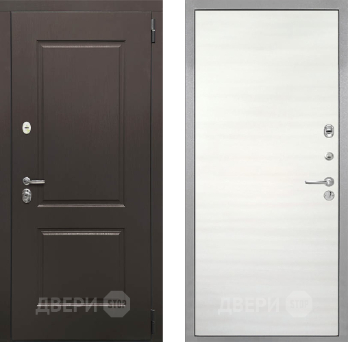 Входная металлическая Дверь Интекрон (INTECRON) Кампо Гладкая Дуб сильвер поперечный в Видное