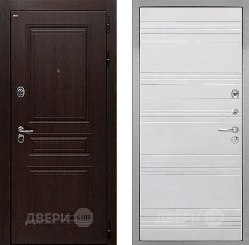 Дверь Интекрон (INTECRON) Брайтон Тиковое Дерево ФЛ-316 Белый ясень в Видное