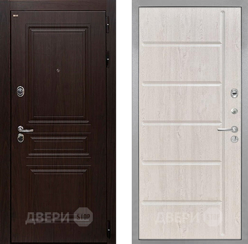 Дверь Интекрон (INTECRON) Брайтон Тиковое Дерево ФЛ-102 Сосна белая в Видное