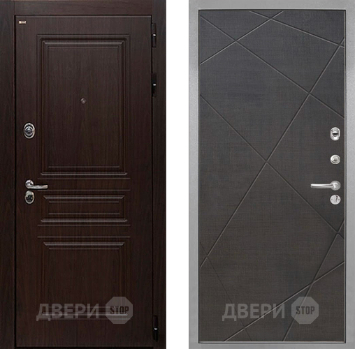 Входная металлическая Дверь Интекрон (INTECRON) Брайтон Тиковое Дерево Лучи-М Венге распил кофе в Видное