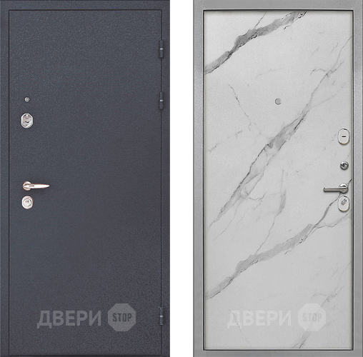Входная металлическая Дверь Интекрон (INTECRON) Колизей Гладкая Мрамор натуральный арктик в Видное