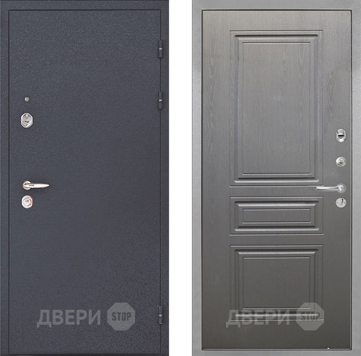 Входная металлическая Дверь Интекрон (INTECRON) Колизей ФЛ-243 Графит вуд дуб в Видное