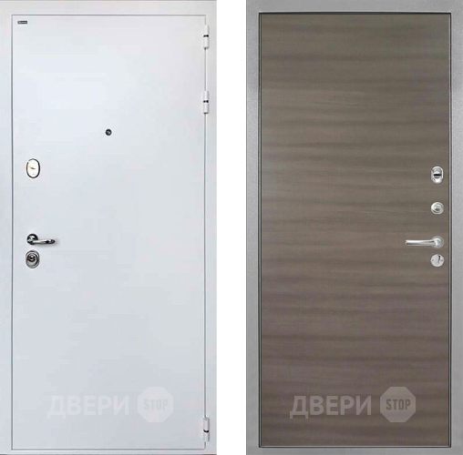 Входная металлическая Дверь Интекрон (INTECRON) Колизей White Гладкая Дуб тоскано поперечный в Видное