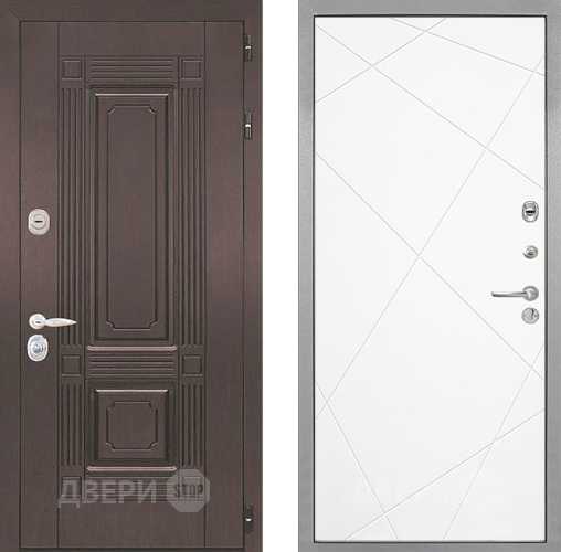 Входная металлическая Дверь Интекрон (INTECRON) Италия Лучи-М Софт милк в Видное