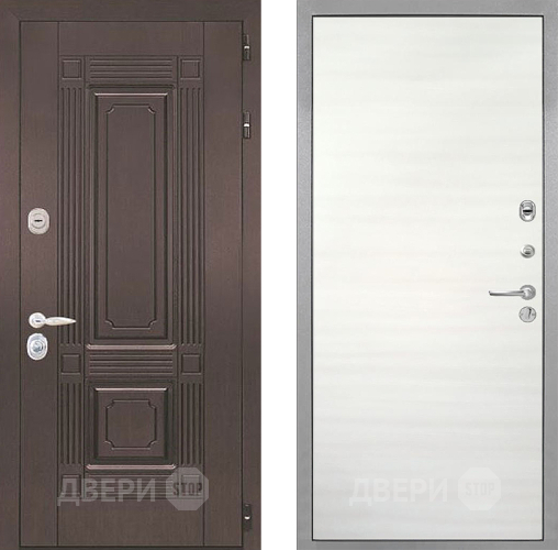 Входная металлическая Дверь Интекрон (INTECRON) Италия Гладкая Дуб сильвер поперечный в Видное