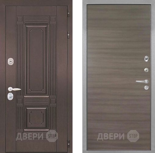 Входная металлическая Дверь Интекрон (INTECRON) Италия Гладкая Дуб тоскано поперечный в Видное