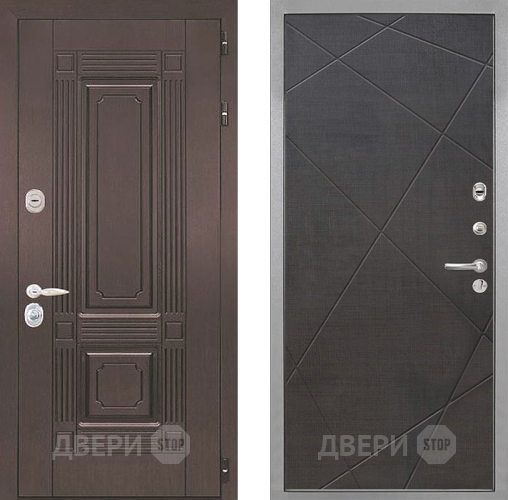 Входная металлическая Дверь Интекрон (INTECRON) Италия Лучи-М Венге распил кофе в Видное