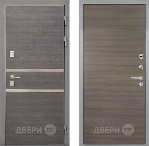 Входная металлическая Дверь Интекрон (INTECRON) Неаполь Гладкая Дуб тоскано поперечный в Видное